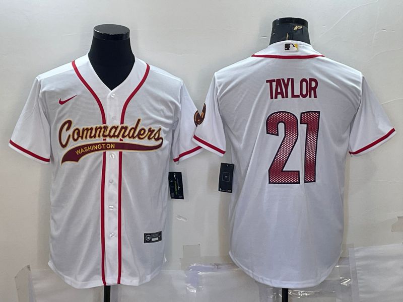 Men Washington Commanders #21 Taylor White 2022 Nike Co branded NFL Jerseys